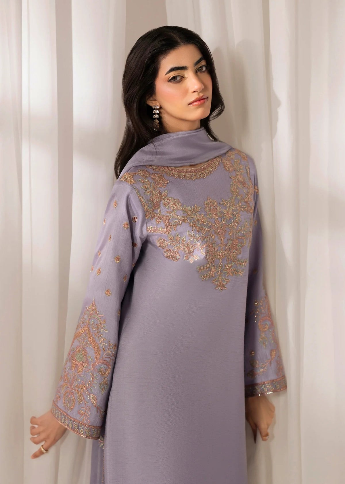 Jamnii | Silk Atelier Pret 26 | LAVENDER MIST, image 6