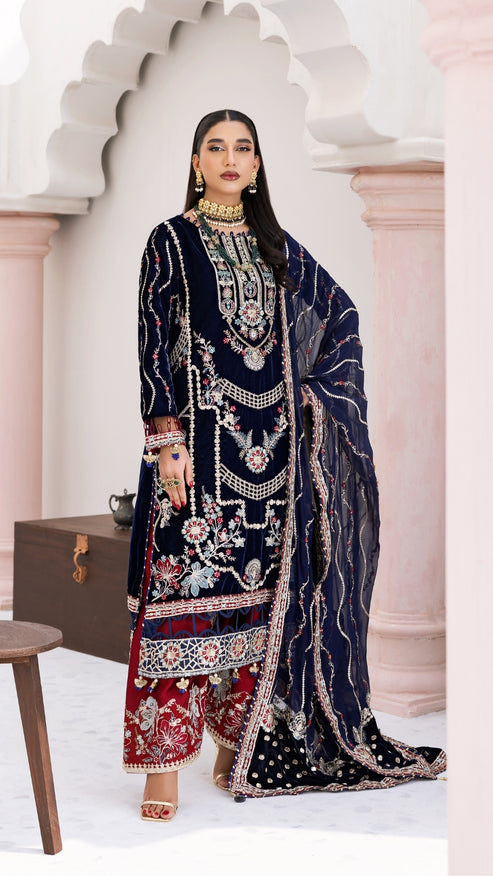 Zebtan | Andaz e Makhmal | ZAM-11 -  Zebtan Ladies Clothes - Original Designer Dress - House of Maryam