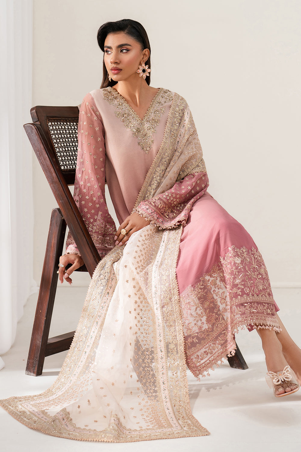 Baroque | Formals Collection | EMBROIDERED CHIFFON UF-4135, image 4