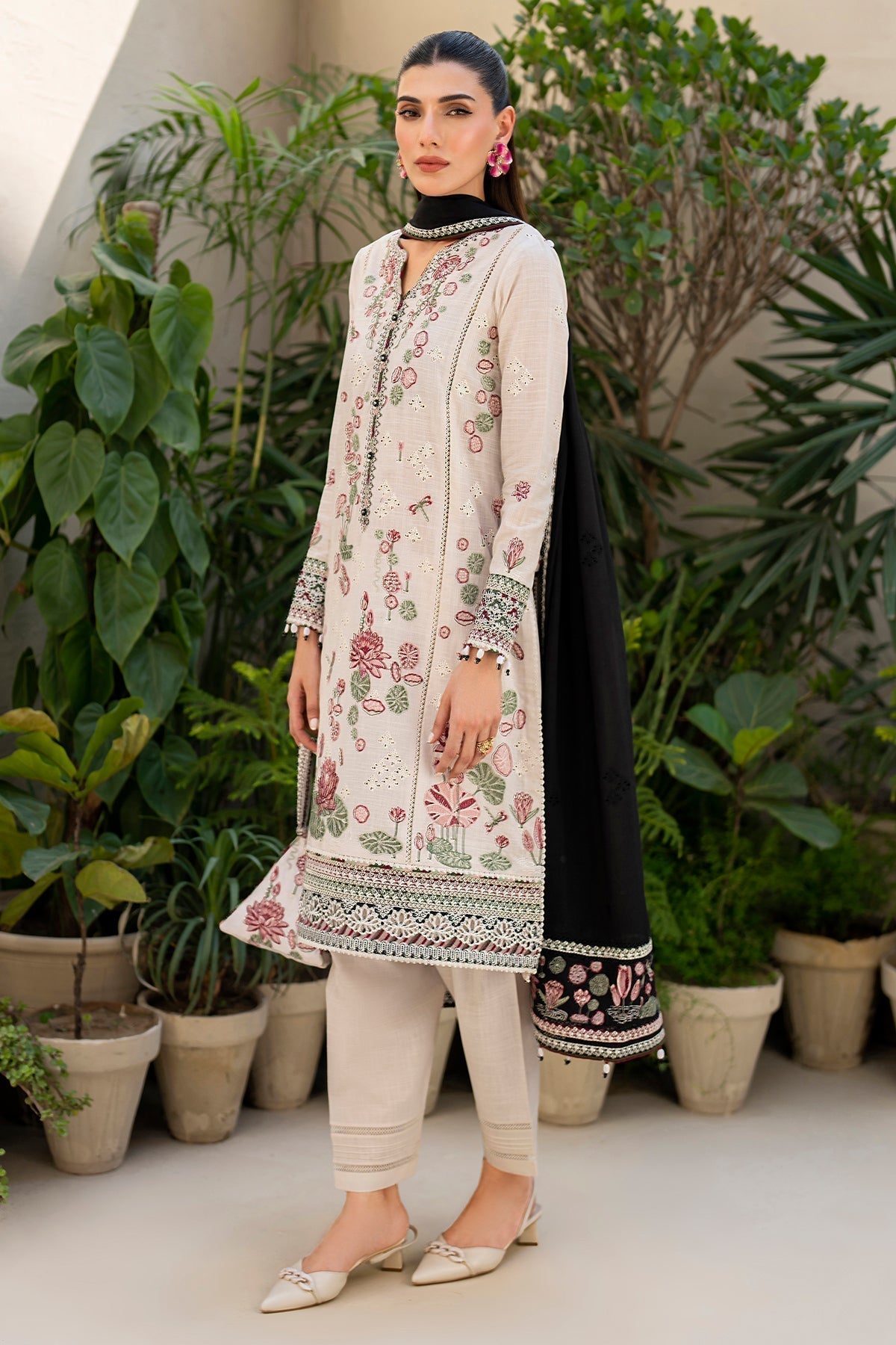 Jazmin | Irish Lawn SS 24 | D8 -  Jazmin Luxury - Original Designer Dress - House of Maryam