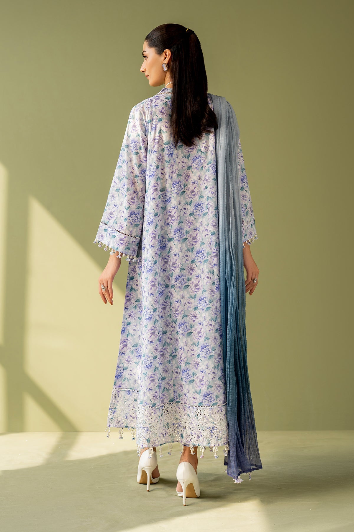 Baroque | Eid Printique | EMBROIDERED PRINTED LAWN UF-4167 -  Baroque Ladies Clothes - Original Designer Dress - House of Maryam