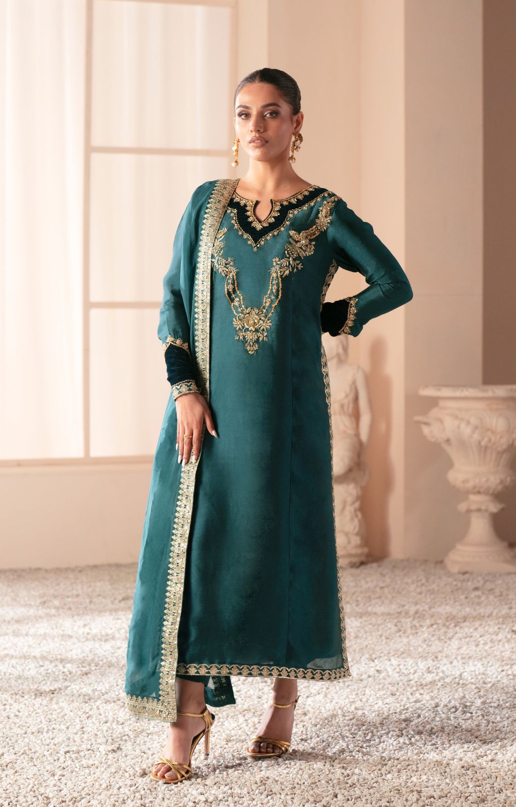 Ajr Couture | Symphony Luxe Festive 25 | Jade -  AJR Couture Ladies Clothes -  House of Maryam