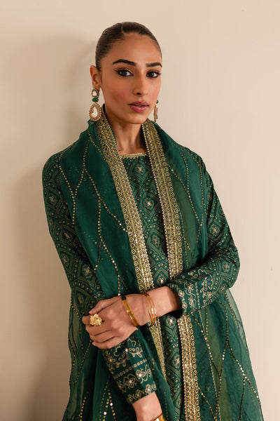Batik | Reception Luxe Edit | Forest Green -  Batik Ladies Clothes - Original Designer Dress - House of Maryam