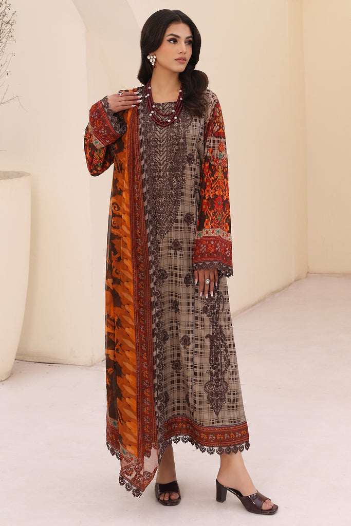 Charizma | Naranji Embroidered Lawn 24 | CN4-010 -  Charizma Luxury - Original Designer Dress - House of Maryam