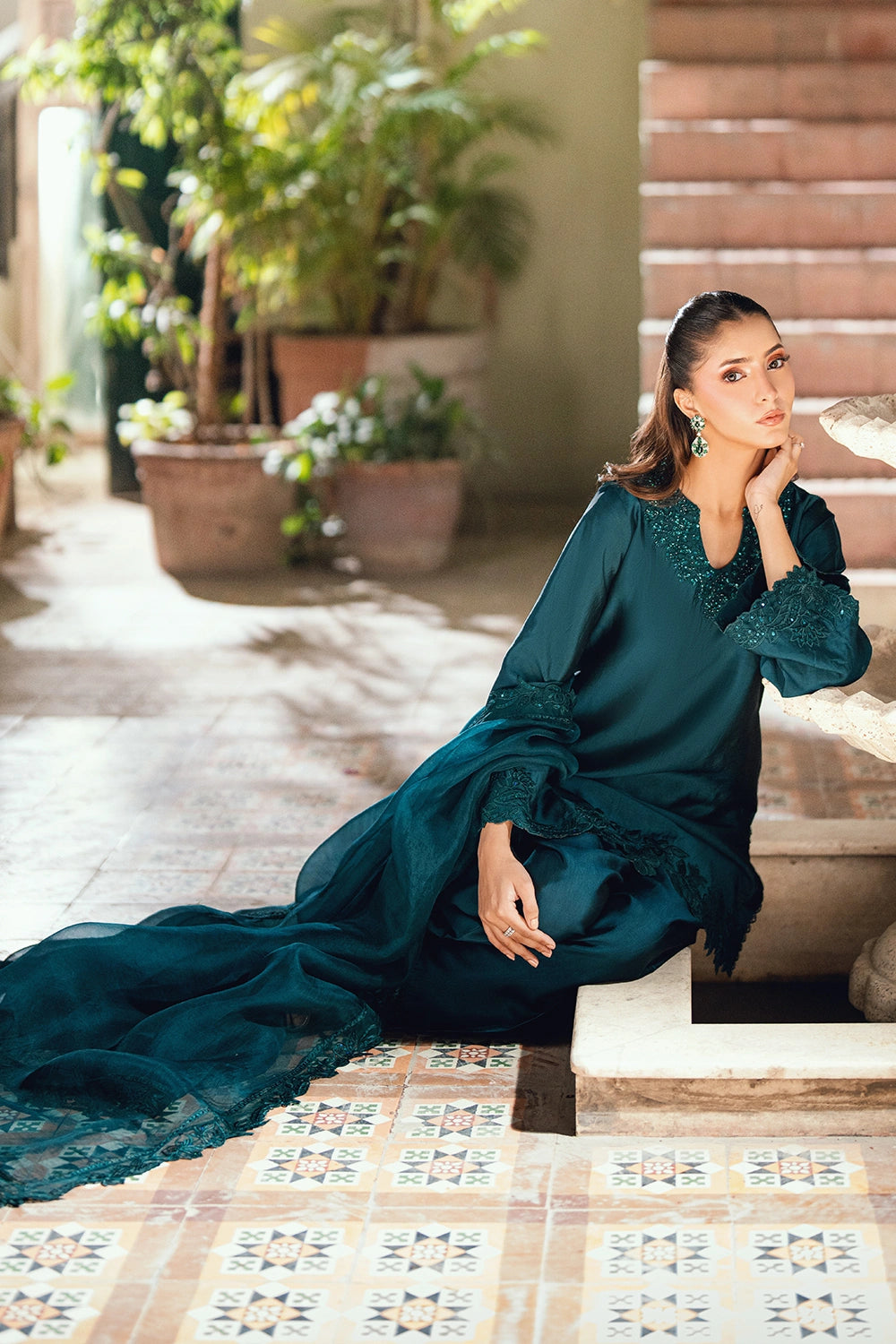 Azure | Vogue Formals | Teal Tiara-7