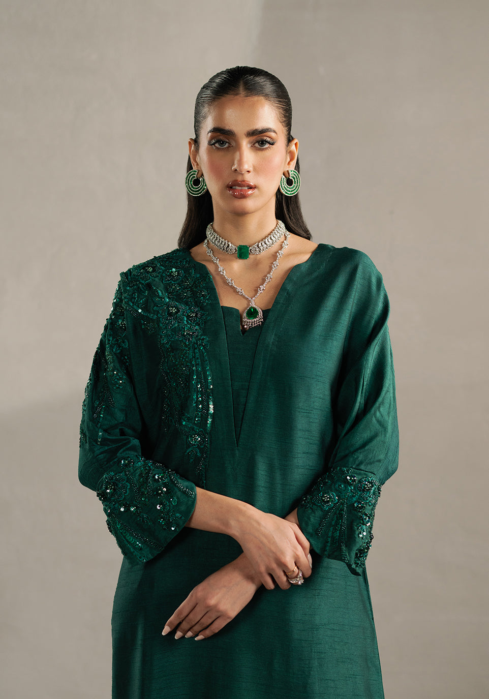Zarqash | Silk Edit | ZQS 009 IZEL -  Zarqash Ladies Clothes - Original Designer Dress - House of Maryam