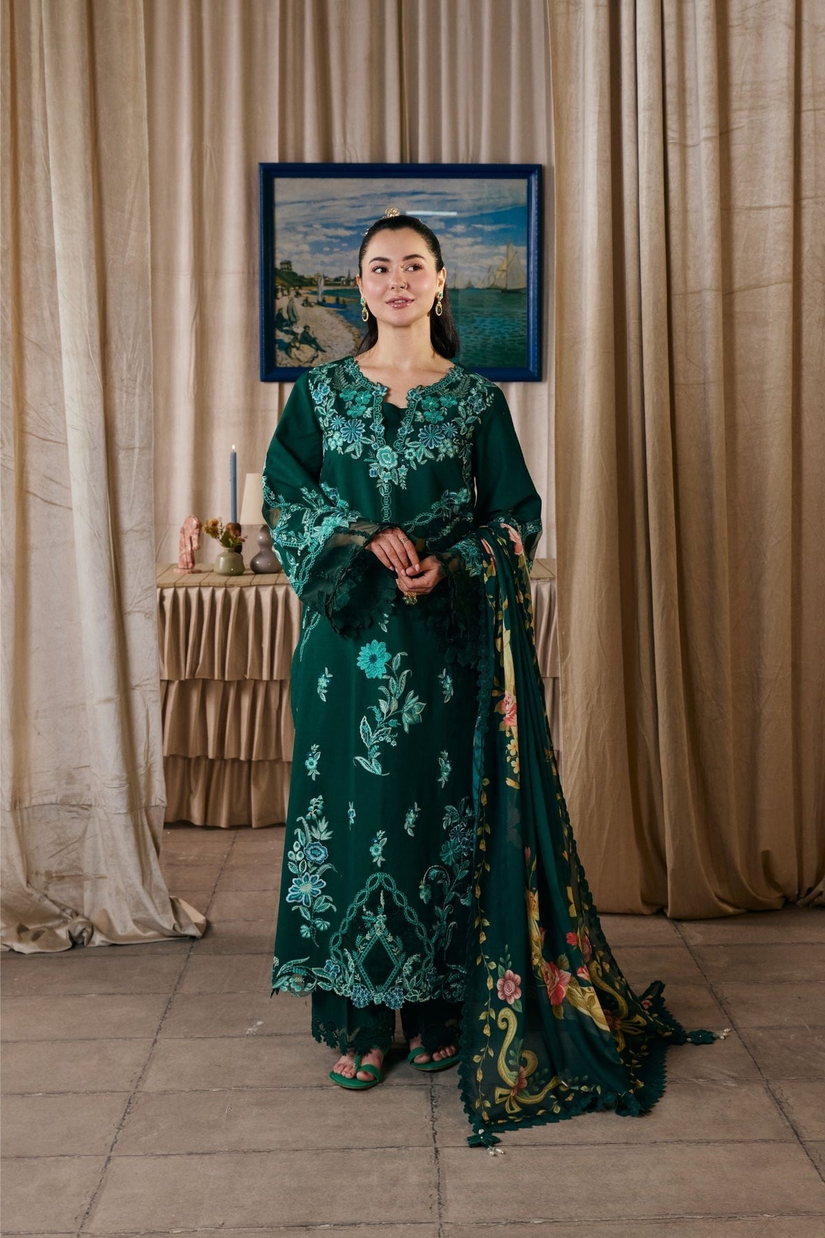 Maryam Hussain | Luxury Lawn 26 Vol 2 | Maheer, image 2