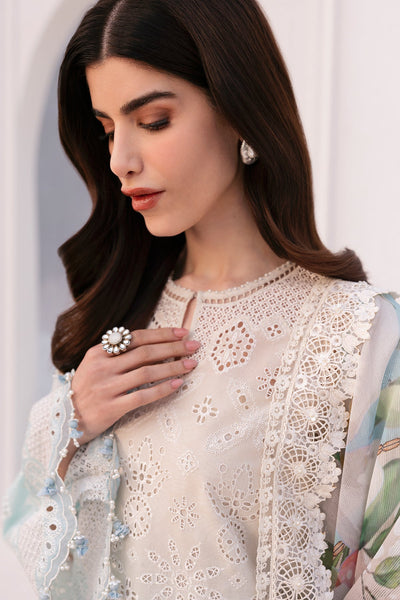 Baroque | Eid Printique | EMBROIDERED PRINTED LAWN UF-4185 -  Baroque Ladies Clothes - Original Designer Dress - House of Maryam
