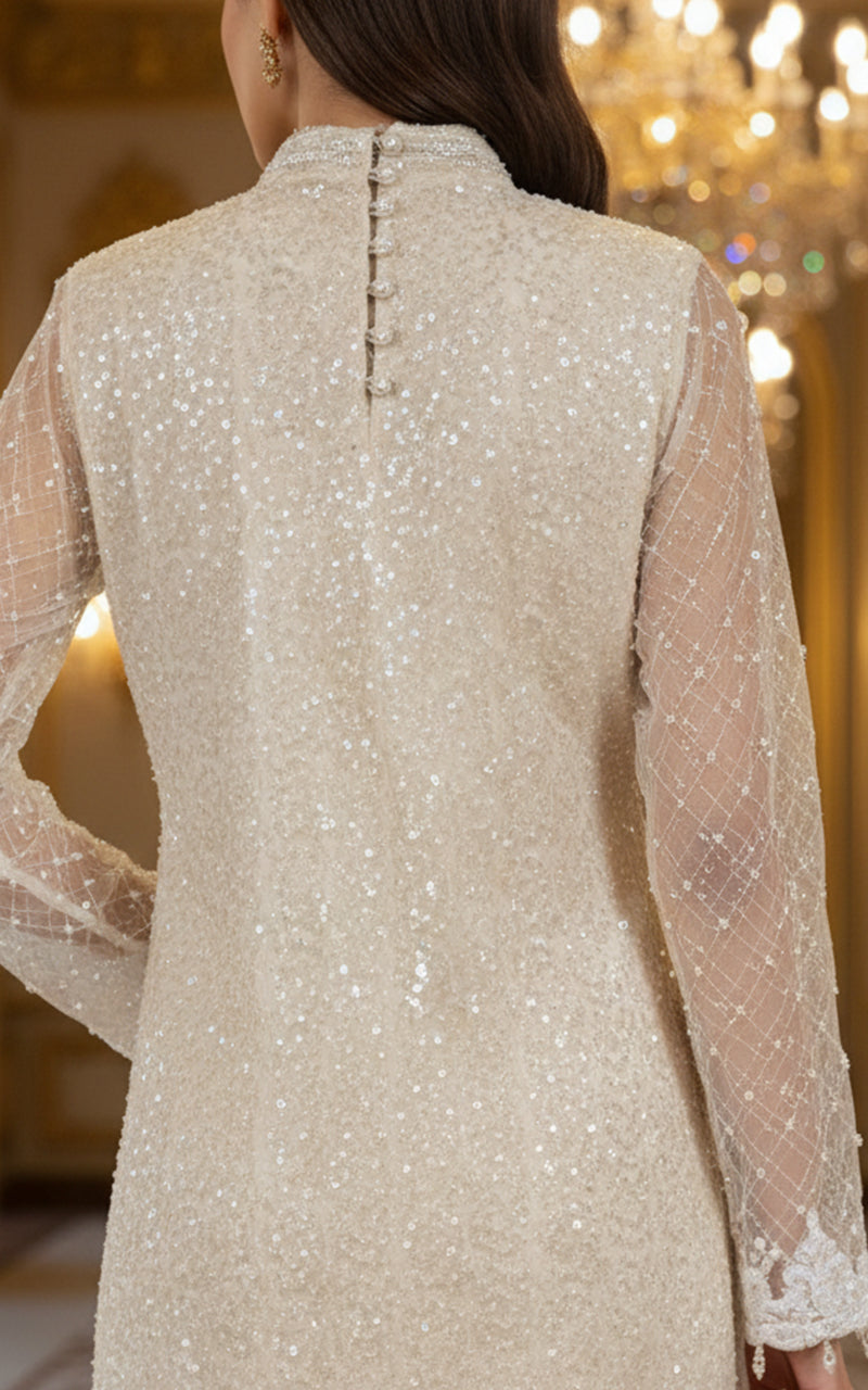 Threads and Motifs | Formal Dresses 25 | Net Embroidered Shirt With Trouser-5