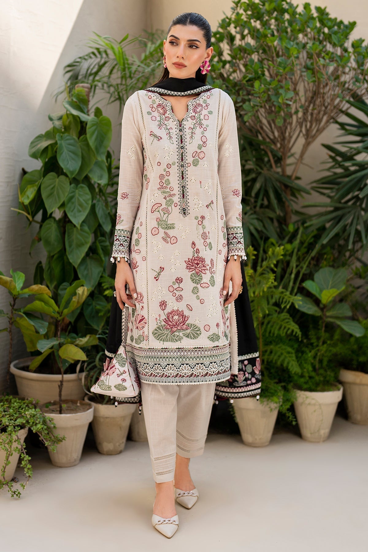 Jazmin | Irish Lawn SS 24 | D8 -  Jazmin Luxury - Original Designer Dress - House of Maryam