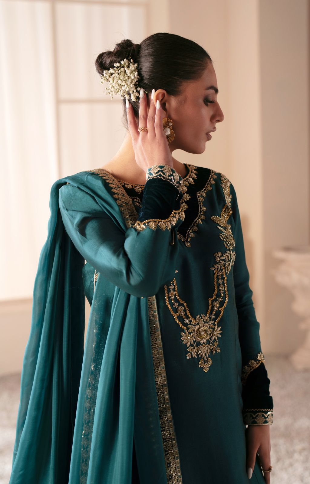 Ajr Couture | Symphony Luxe Festive 25 | Jade -  AJR Couture Ladies Clothes -  House of Maryam