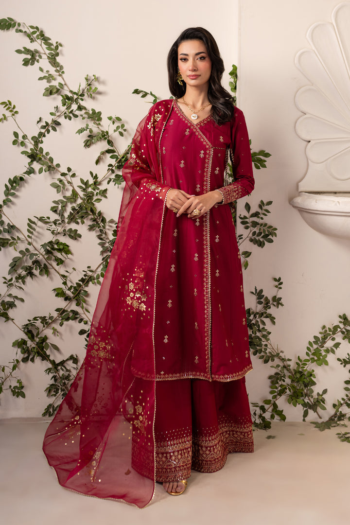 Batik | Zaynur Luxe Pret Edit | Gold Tibetan -  Batik Ladies Clothes - Original Designer Dress - House of Maryam