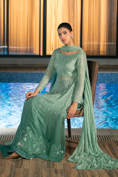 Fahad Hussayn | Lawn Banger | Midnight Aura -  Erum Khan Ladies Clothes - Original Designer Dress - House of Maryam