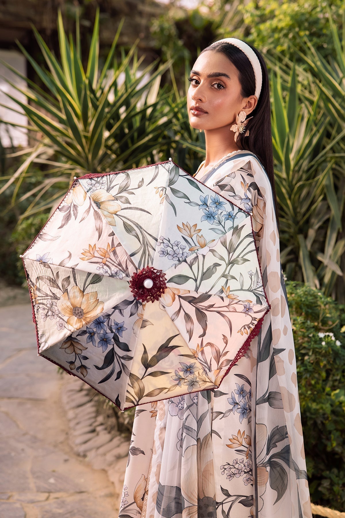 Alizeh | Sheen Lawn Prints 24 | GARDENIA -  Alizeh Casuals - Original Designer Dress - House of Maryam