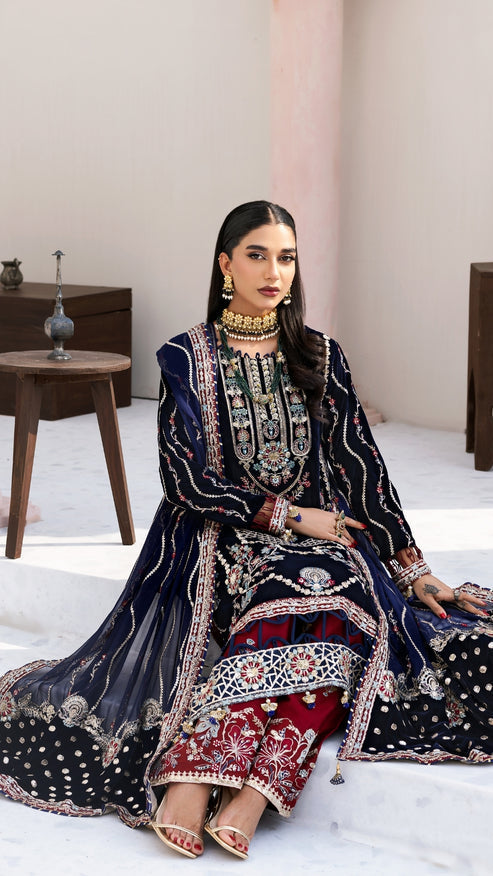 Zebtan | Andaz e Makhmal | ZAM-11 -  Zebtan Ladies Clothes - Original Designer Dress - House of Maryam