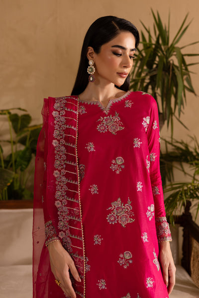 Batik | Nyra Embroidered Summer Solids | Zinnia -  Batik Ladies Clothes - Original Designer Dress - House of Maryam