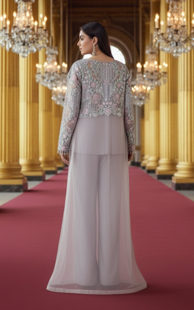 Threads and Motifs | Formal Dresses 25 | Organza Embroidered Jacket-2