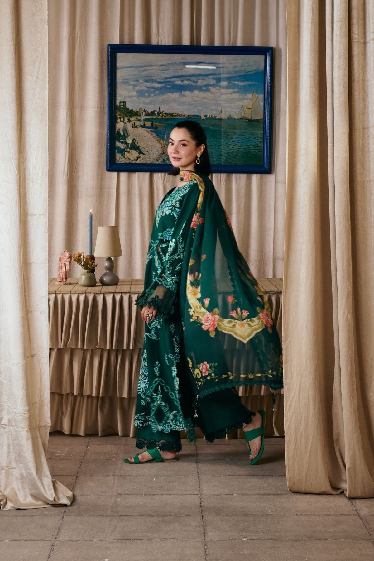 Maryam Hussain | Luxury Lawn 26 Vol 2 | Maheer, image 3
