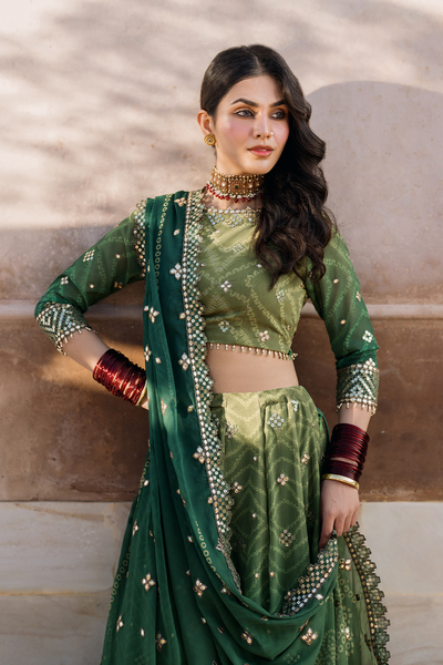 Iznik | Bandhani Formals | UE-328 -  Iznik Ladies Clothes - Original Designer Dress - House of Maryam