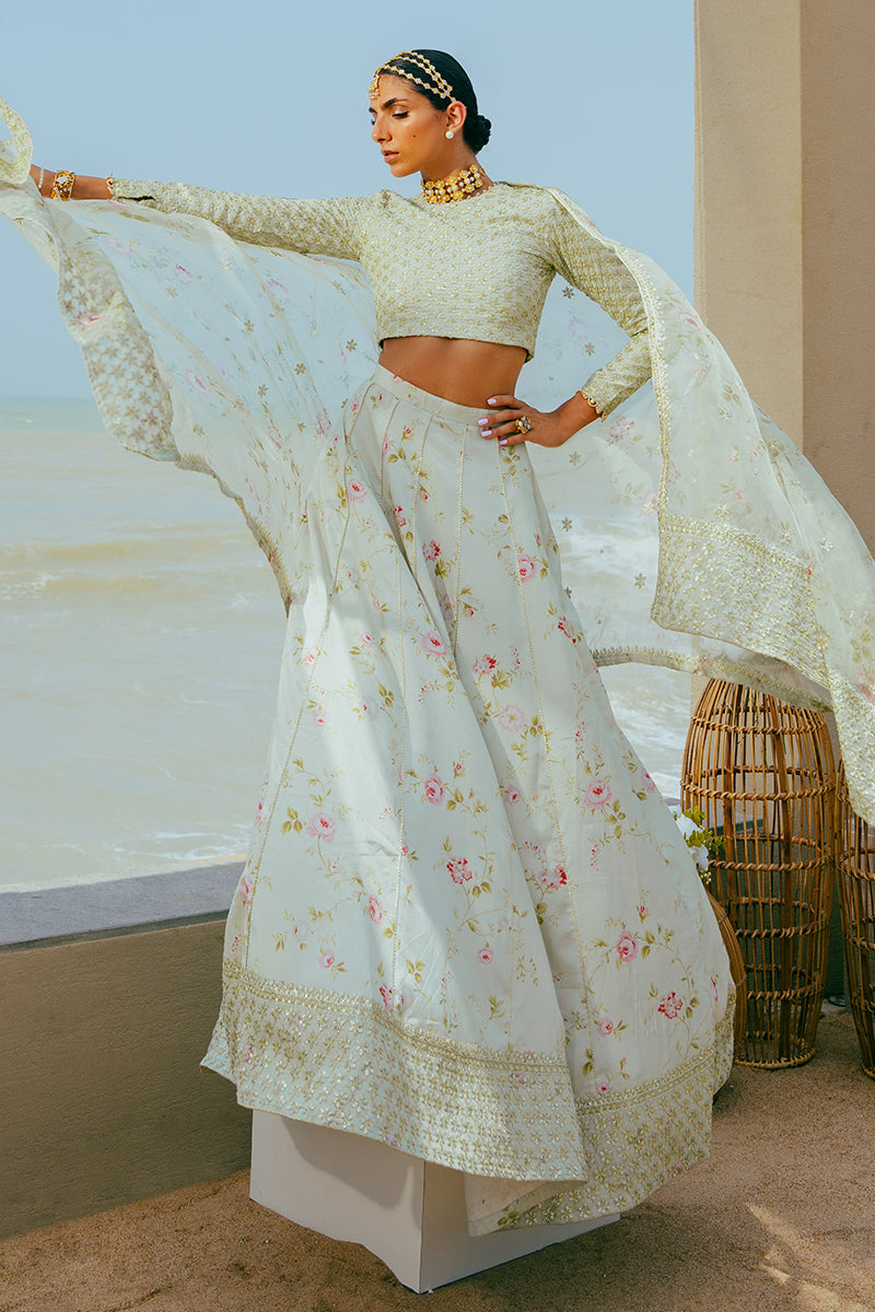 Cross Stitch | Wedding Collection 24 | TRANQUIL HAZE -  Cross Stitch Formal - Original Designer Dress - House of Maryam