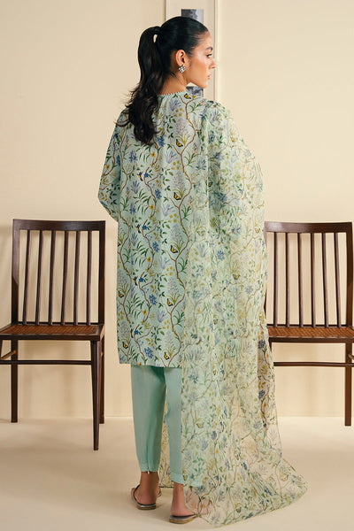 Cross Stitch | Exclusive Pret | Dusty Aqua-2 PC (Shirt & Dupatta)