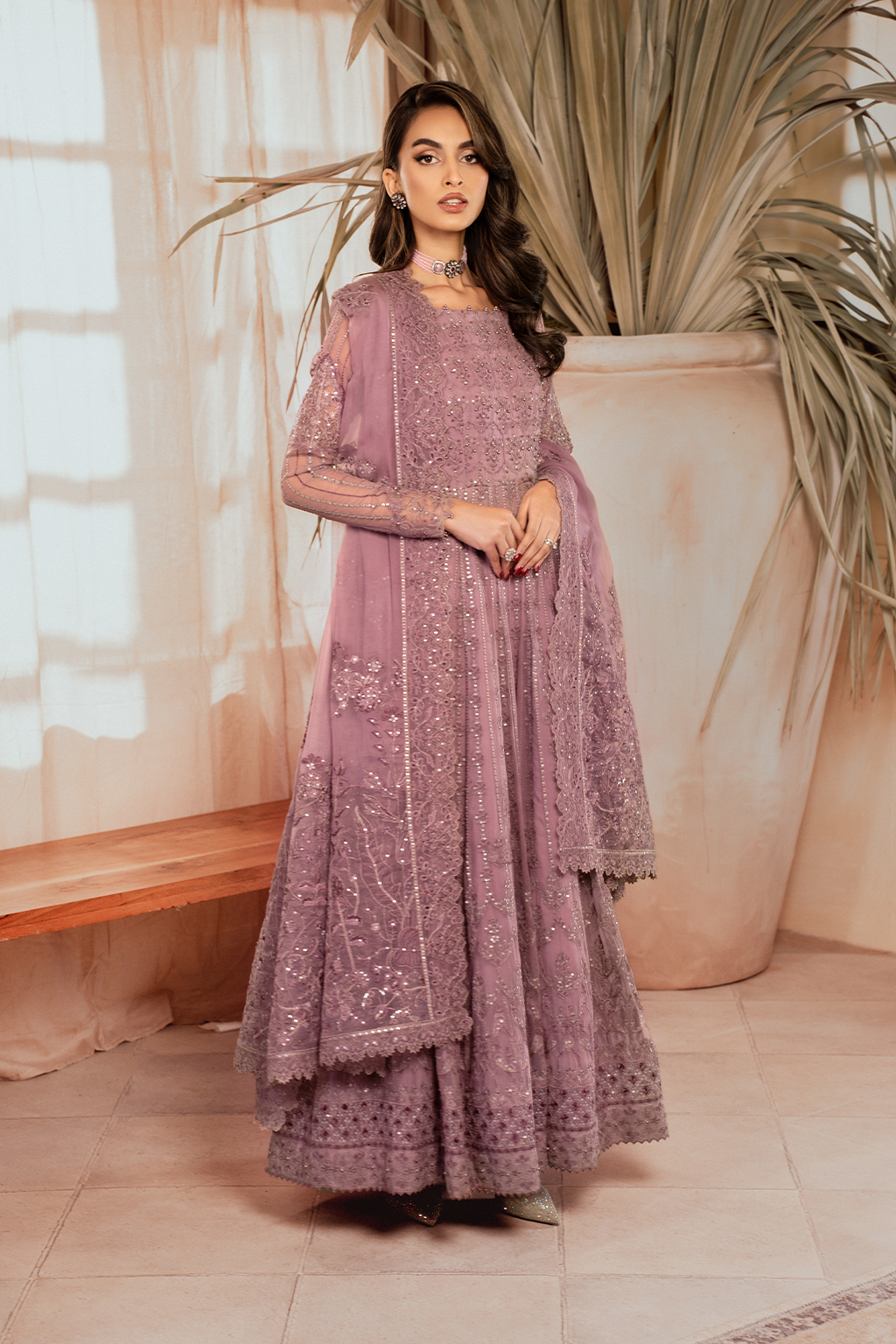 Iznik | Chiffon Kari | ICK-02 Embroidered Chiffon