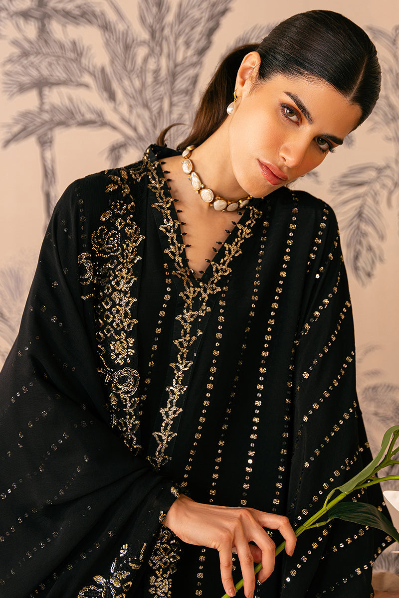 Cross Stitch | Luxe Atelier 24 | MYSTIC RAVEN by Designer Cross Stitch - House of Maryam - Pakistani Designer Ethnic Wear in {{ shop.shopifyCountryName }}