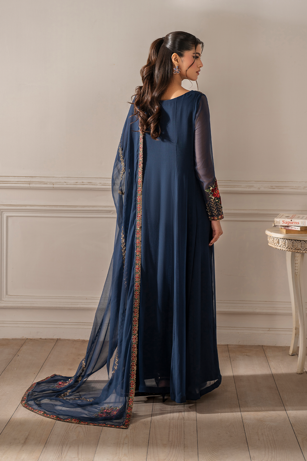 Iznik I Festive Formal I UE-412 Embroidered Chiffon -  Iznik Ladies Clothes - Original Designer Dress - House of Maryam