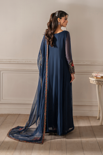 Iznik I Festive Formal I UE-412 Embroidered Chiffon -  Iznik Ladies Clothes - Original Designer Dress - House of Maryam