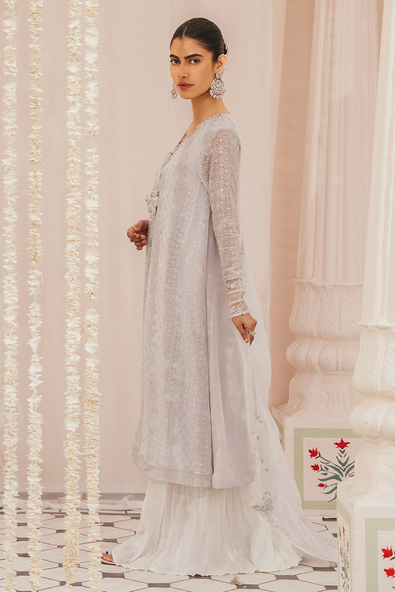 Cross Stitch | Luxury Pret | Lunar Rock-2 Piece (Shirt & Dupatta)-5
