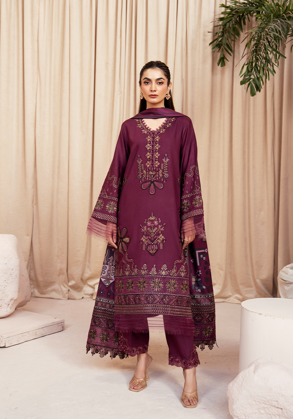 Zarqash | The Winter Luxe Pret | PLUM REVERI