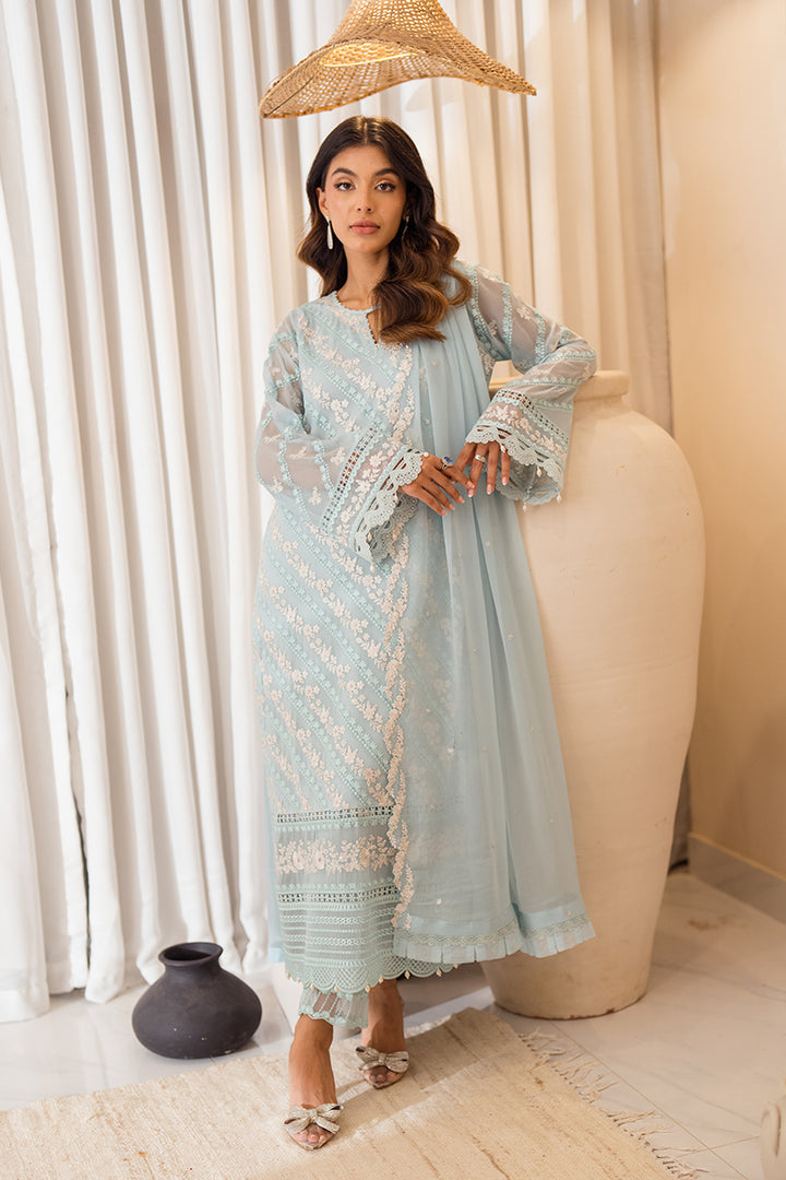 Azure | Ensembles Embroidered Formals | Mint Glaze -  Azure Ladies Clothes - Original Designer Dress - House of Maryam
