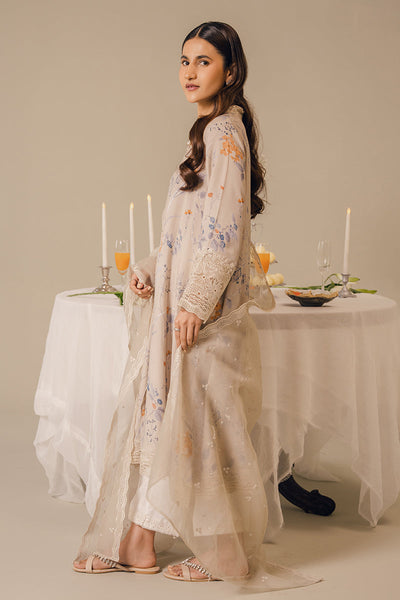 Cross Stitch | Luxury Pret | Ashen Bud-2 Piece (Shirt & Dupatta)