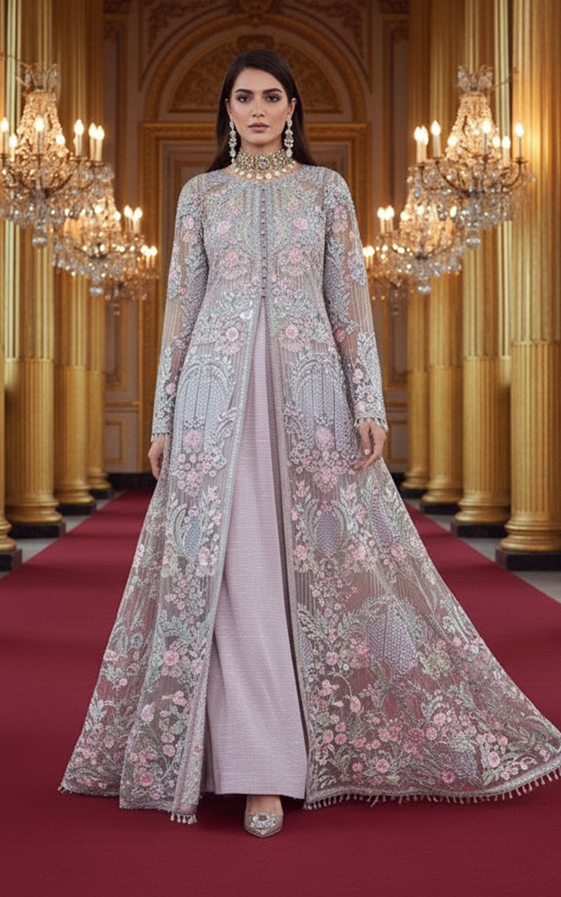 Threads and Motifs | Formal Dresses 25 | Organza Embroidered Jacket-4