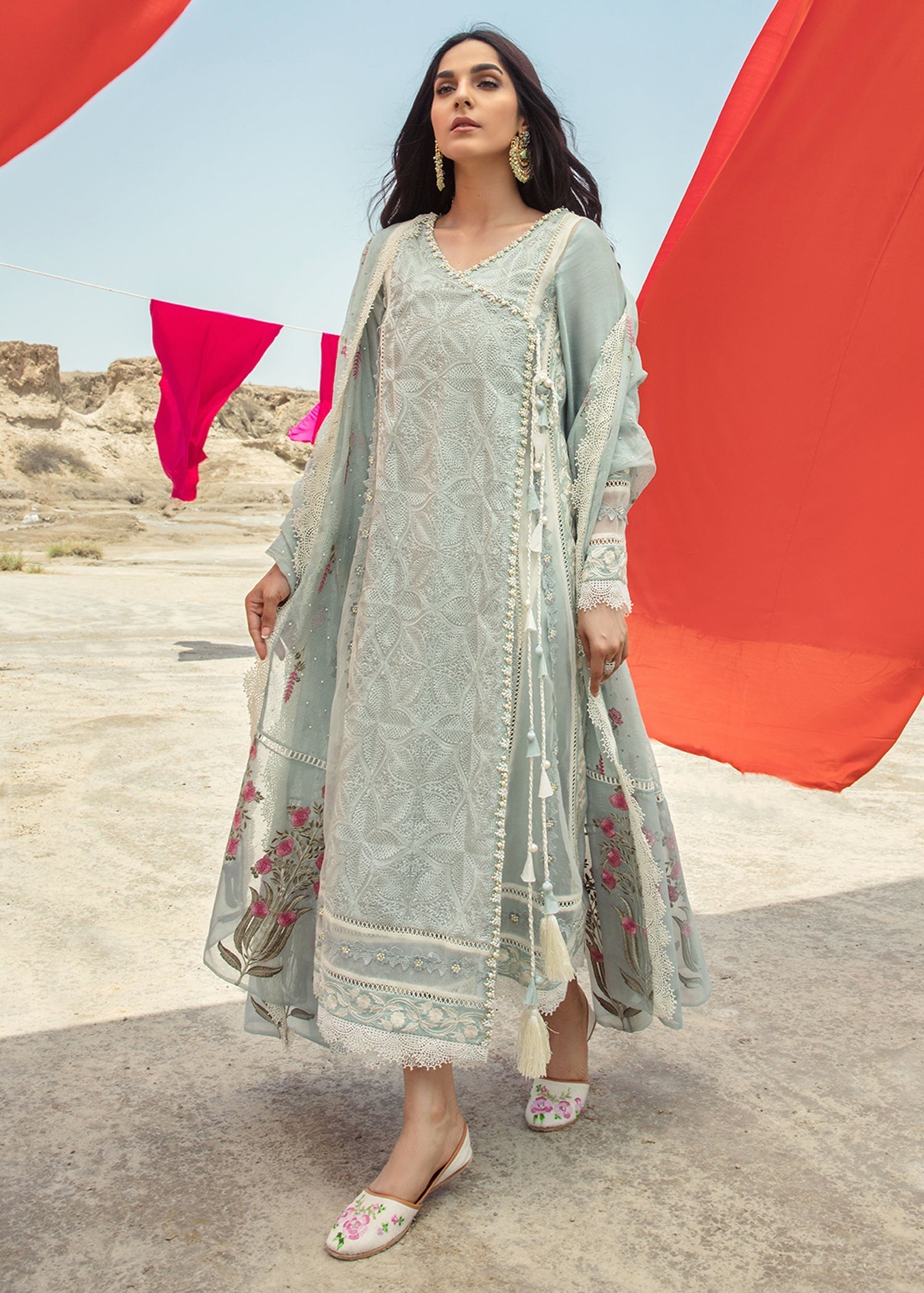 Saira Shakira | Luxury Pret | Seafoam -  Saira Shakira Ladies Clothes - Original Designer Dress - House of Maryam