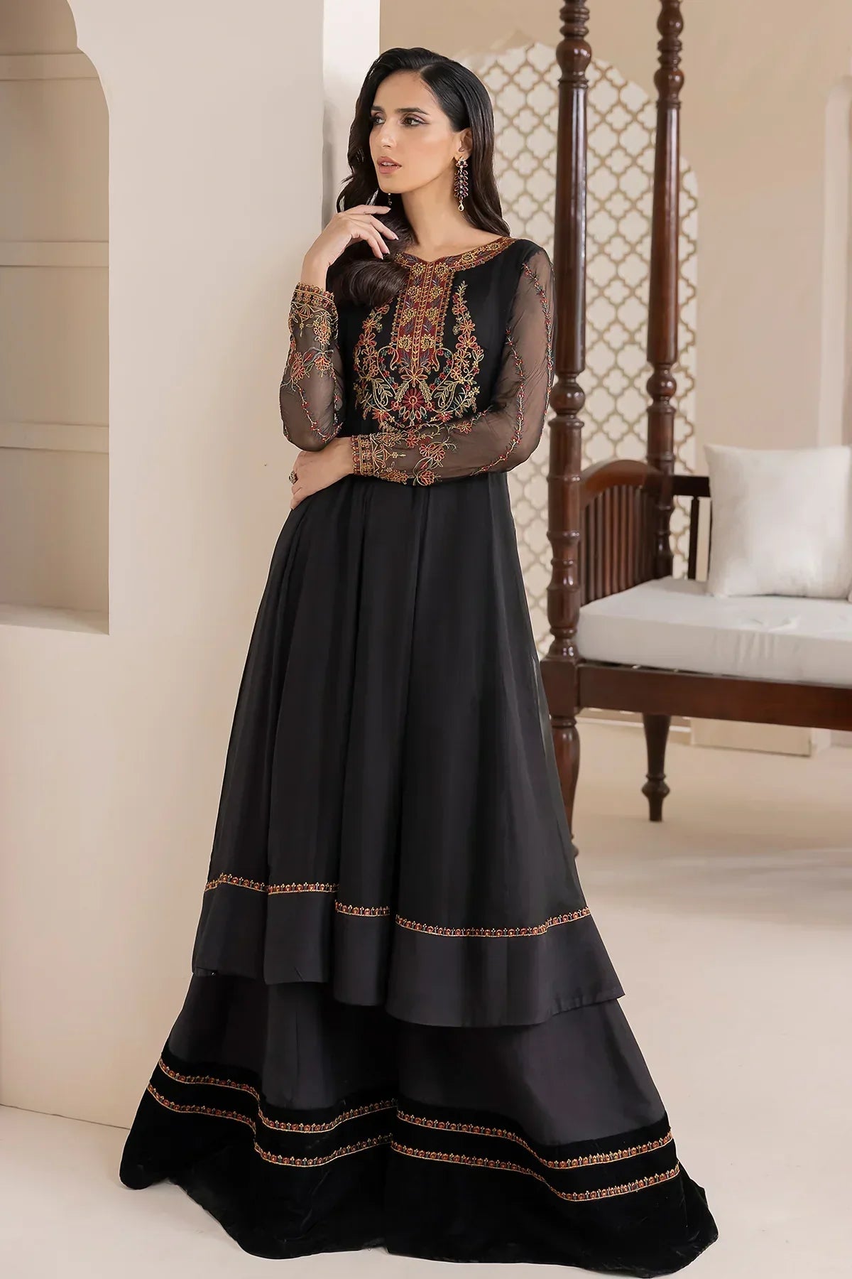 Baroque | Formals Collection | UF-417 -  Baroque Formal - Original Designer Dress - House of Maryam