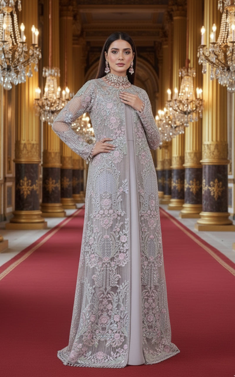Threads and Motifs | Formal Dresses 25 | Organza Embroidered Jacket