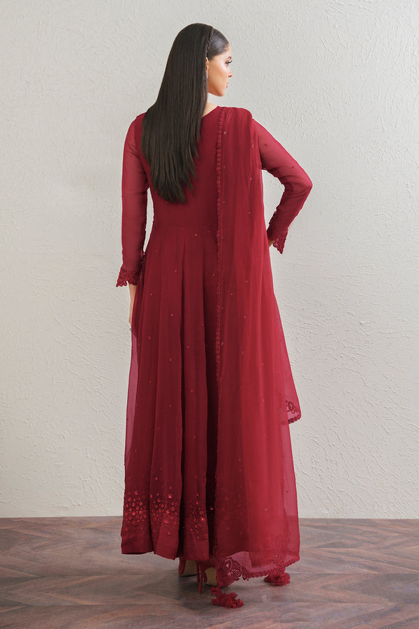 Baroque | Luxury Pret 25 | EMBROIDERED CHIFFON FROCK PR-901, image 2