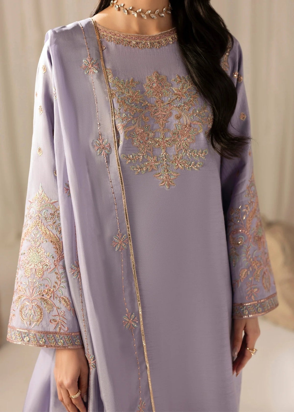 Jamnii | Silk Atelier Pret 26 | LAVENDER MIST, image 4