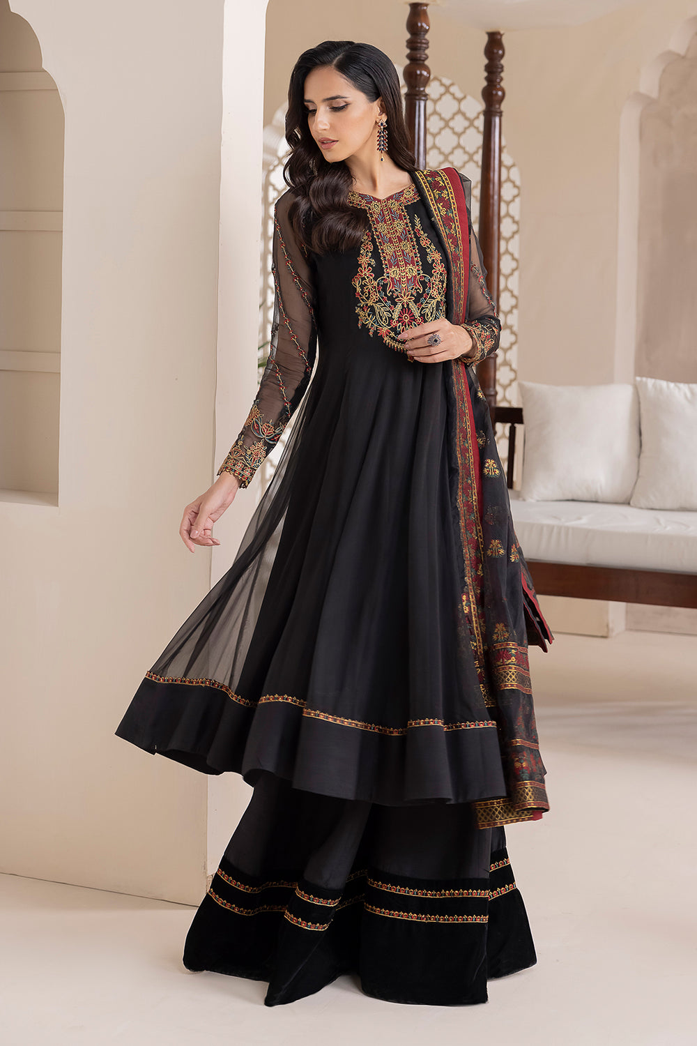 Baroque | Formals Collection | EMBROIDERED CHIFFON UF-417-4