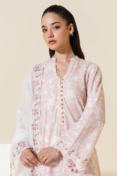 Cross Stitch | Exclusive Pret | Petal Pink-2 PC (Shirt & Dupatta)