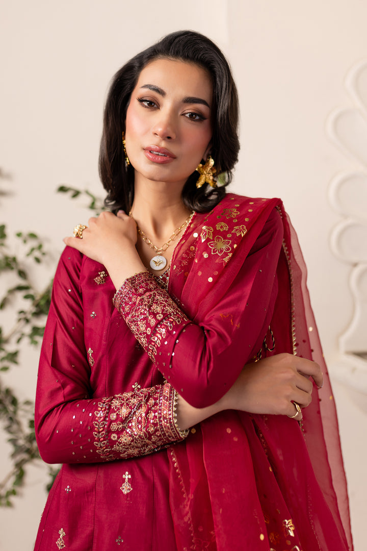 Batik | Zaynur Luxe Pret Edit | Gold Tibetan -  Batik Ladies Clothes - Original Designer Dress - House of Maryam