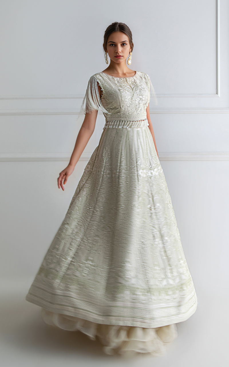 Threads and Motifs | Formal Dresses 25 | Embroidered Blouse With Lehenga-4