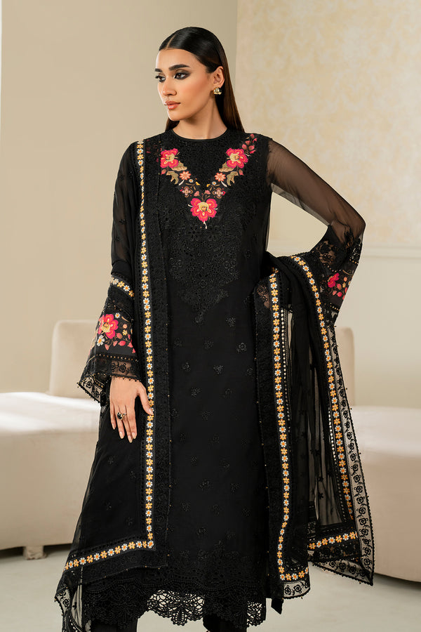 Baroque | Luxury Pret 25 | EMBROIDERED CHIFFON PR-1144, image 4