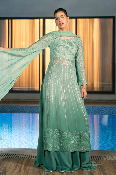 Fahad Hussayn | Lawn Banger | Midnight Aura -  Erum Khan Ladies Clothes - Original Designer Dress - House of Maryam
