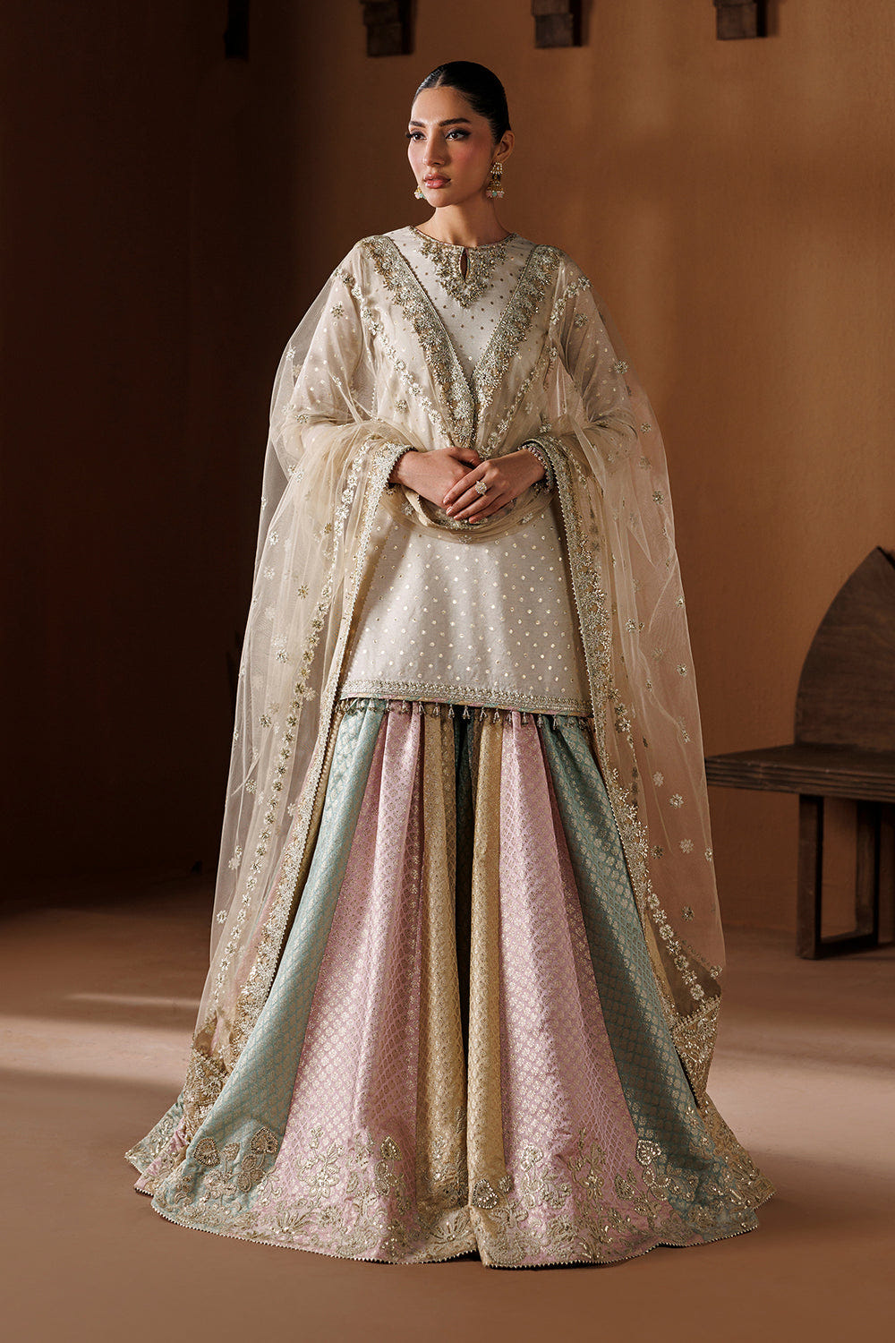 Baroque | Formals Collection | EMBROIDERED ZARRI CHIFFON UF-4435
