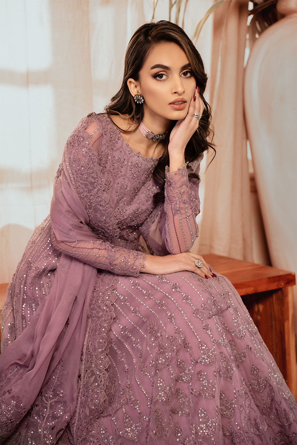 Iznik | Chiffon Kari | ICK-02 Embroidered Chiffon