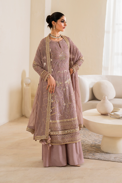 Iznik | Chinnon Chiffon | CC-48 Embroidered Chiffon -  Iznik Formal - Original Designer Dress - House of Maryam