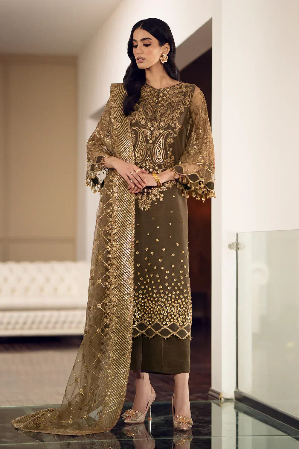 Baroque | Formals Collection | UF-508 -  Baroque Formal - Original Designer Dress - House of Maryam