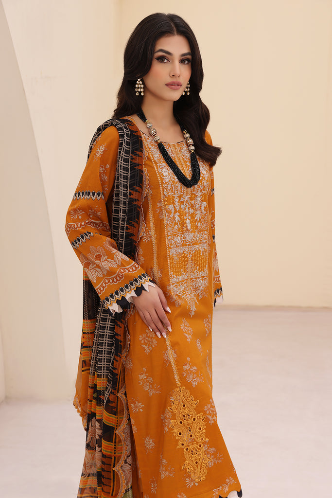 Charizma | Naranji Embroidered Lawn 24 | CN4-001 -  Charizma Luxury - Original Designer Dress - House of Maryam